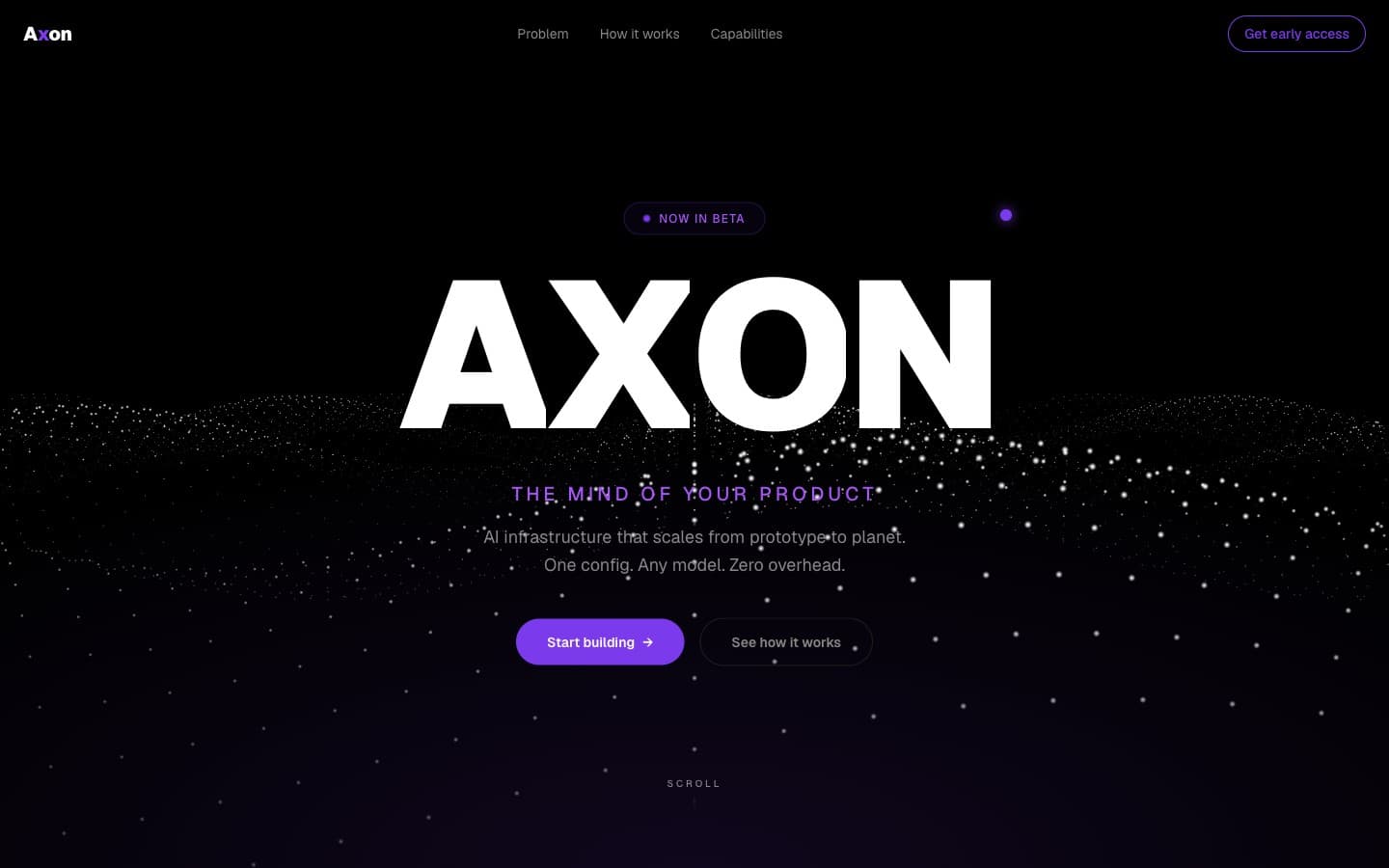 Startup — náhled webu axon-startup.vercel.app